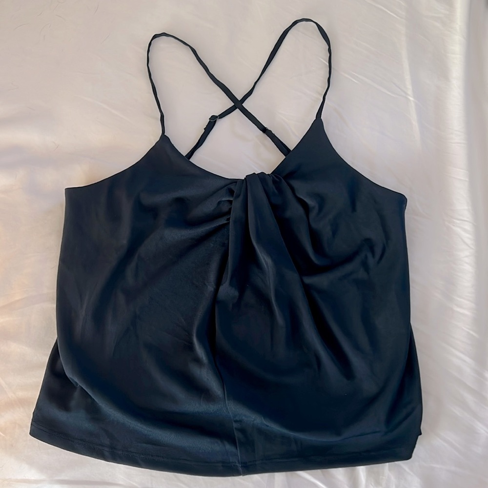Banana Republic knot front cross strap camisole cami